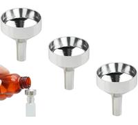 KINDOYO 3 Pièces Mini Entonnoirs en Métal - Petits Entonnoirs de Remplissage pour le Remplissage de Mini Bouteilles, Entonnoirs en Aluminium (diamètre 1,8cm) pour Huiles Essentielles, Parfums