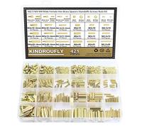 Kindroufly Lot de 421 entretoises hexagonales en laiton M2,5 M3 M4 mâles femelles avec entretoises en laiton pour carte mère PCB