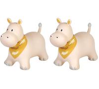 Kindsgut Animal Sauteur Gonflable pour Enfant, Hippopotame (Lot de 2)