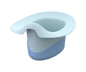 Kindsgut Bande Antidérapante Silicone pour Pot Enfant, bleu pigeon | Accessoire pour pot bébé en silicone alimentaire, améliore la stabilité sur sol lisse, installation sans outil et lavable