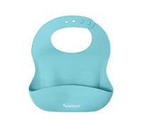 Kindsgut Bavoir Bébé Silicone avec Poche Récupératrice, menthe