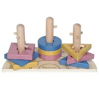 Kindsgut Puzzle à encastrer Arc-en-Ciel, Jouets en Bois, Jouets éducatifs pour Les Jeunes Enfants, Idée de Cadeau pour Les Anniversaires et Les fêtes, 9 pièces, Ida