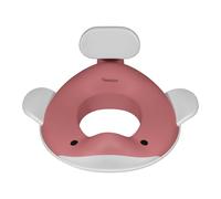 Kindsgut Réducteur de toilette baleine pour enfants, conception de baleine adaptée aux enfants, dans des couleurs subtiles et modernes, adapté aux enfants, Rose foncé