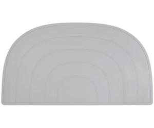 Kindsgut Set de Table Arc-en-Ciel, Set de Table, sous-Couche au Design adapté aux Enfants et aux Couleurs discrètes, sans BPA, antidérapant, Gris Clair