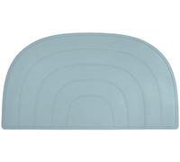 Kindsgut Set de Table Bébé Silicone Arc-en-Ciel, Aquamarine | Napperon repas antidérapant 49 x 27 cm, protège-table sans BPA, conforme FDA, lave-vaisselle, chaise haute, unisexe