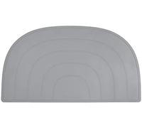 Kindsgut Set de Table Bébé Silicone Arc-en-Ciel, Gris Foncé