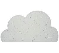 Kindsgut Set de Table Bébé Silicone Nuage, Confettis Multicolore | Napperon repas antidérapant et imperméable, protège-table 48,5x26,5 cm, conforme FDA, lave-vaisselle, chaise haute