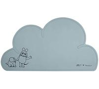 Kindsgut Set de Table X Enfant en Silicone étanche et antidérapant en Forme de Nuage, la Souris et l'éléphant, Aquamarine