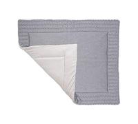 Kindsgut Tapis de Parc et d'Éveil Bébé Coton Gris, 70x100 cm | Matelas de jeu matelassé 4 cm, OEKO-TEX, face tricot et jersey velours, intérieur/extérieur, lavable à 30 °C