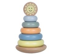 Kindsgut Tour d'empilage, en Bois pour Jeunes Enfants, Beau Cadeau pour Le Premier Anniversaire, Couleurs discrètes et Design Simple, Soleil