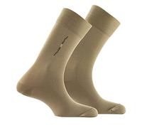 Kindy - Lot de 2 paires de chaussettes fil d'écosse MADE IN FRANCE - couleur - Beige - Pointure - 39-42