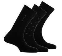 Kindy - Lot de 3 paires de mi-chaussettes en coton assorties - couleur - Noir - Pointure - 39-42