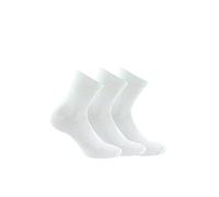 Kindy - Lot de 3 paires socquettes unies - couleur - Blanc - Pointure - 37-41