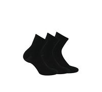 Kindy - Lot de 3 paires socquettes unies - couleur - Noir - Pointure - 37-41