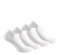 Kindy - Lot de 4 paires invisibles camaieux jersey coton - couleur - Blanc - Pointure - 37-41