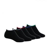 Kindy - Lot de 5 paires de chaussettes invisibles enfant - couleur - Noir - Pointure - 36-40