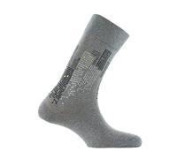 Kindy - Mi-chaussettes en coton 'Black city' MADE IN FRANCE - couleur - Gris - Pointure - 43-46
