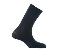 Kindy - Mi-chaussettes unies en pur fil d'écosse MADE IN FRANCE - couleur - Marine - Pointure - 40-42