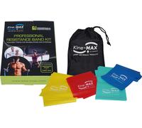 Kine-MAX Kine-MAX Professional Resistance Band Kit - Level 1-4 Renforcement du caoutchouc ks Multicolore