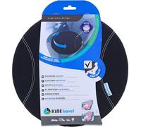 Kine Travel Coussin Rotatif/Disque de Transfert - 39 cm de diamètre x 6cm - approuvé par Un Kinésithérapeute, Noir, 39 cm de diamètre, 6 cm d'épaisseur, Mousse à mémoire de forme, Médical