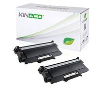 Kineco Pack de 2 Cartouches de Toner Compatible avec Brother TN2010 HC Noir HL-2130 DCP-7055 DCP-7057 HL-2132 DCP-7055 W HL-2130 R HL-2132 R HL-2135 W HL-2140 R