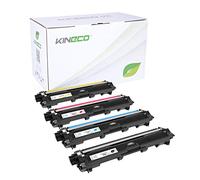 Kineco Pack de 4 Cartouches de Toner Compatible avec Brother TN241 TN245 HC Noir, Cyan, Magenta, Jaune DCP-9020 CDW HL-3140 CW HL-3150 CDN CDW HL-3170 CDW MFC-9130 CW MFC-9140 CDN MFC-9330 CDW