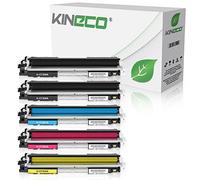 Kineco Pack de 5 Cartouche Compatible avec HP 130A CF350A-CF353A HC Noir, Cyan, Magenta, Jaune