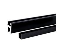 Kinedo Profilé d'extension pour paroi de douche duo noir pour les Smart Design Solo