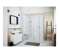 Kinemagic7 Sérénité 140x70 Angle Coulissant Haute Transparent Mécanique - KINEDO KT-1407-AHC-TN2-GS7