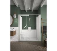 Kinemagic7 Sérénité 160x70 Niche Coulissant Mixte Transparent Thermostatique - KINEDO KT-1607-NMC-TN3-GSD