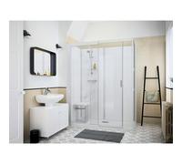 Kinemagic7 Sérénité 160x80 Angle Coulissant Haute Transparent Thermostatique - KINEDO KT-1608-AHC-TN3-GSZ