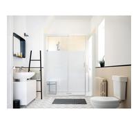 Kinemagic7 Sérénité 170x80 Niche Coulissant Basse Dépoli 1 bande Thermostatique - KINEDO KT-1708-NBC-DB3-GS5