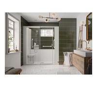 Kinemagic7 Sérénité+ 170x90 Niche Coulissant Mixte Transparent Thermostatique - KINEDO KT-1709-NMC-TN3-GSPP