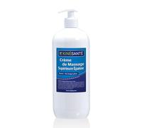 KINÉSANTÉ - Crème de Massage Supérieure Neutre Très Longue Glisse 1000 ml | Texture Épaisse | Usage Professionnel | Sans Parfum | Fabriqué en France