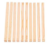 Kinesgsg 10 Pièces Bâtons de Guidage de Roulement de Poterie, 34 x 2 cm Outils de Poterie en Bois, 5 Epaisseurs (3/4/5/6/7mm) Ensemble de Rails de Guidage en Argile, pour Epaisseur d'argile Polymère