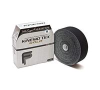 Kinesio Tex Gold Water Resistant Tape, Black, 2 Inches X 103.3 Feet by Kinesio