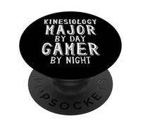 Kinesiology Major by Day Gamer by Night College Biomechanics PopSockets PopGrip Adhésif