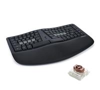 KINESIS mWave Clavier ergonomique pour PC (Noir) | Commutateurs mécaniques | Bluetooth et USB | Programmable | Rétroéclairé | Modificateurs Windows et raccourcis clavier