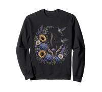 Kinésithérapeute Colibri Floral Violet Sweatshirt