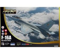 Kinetic K48100 - 1:48 F-16A MLU Bloc 20 - Or S - Neuf