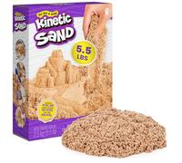 Kinetic Sand 2,5 kg - Sable cinétique Magique Original de Suède, Marron Naturel, connu dans Les Jardins d'enfants, idéal pour Jeu de Sable créatif en intérieur, pour Enfants à partir de 3 Ans