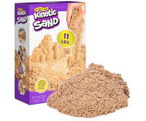 Kinetic Sand 5 kg de Sable cinétique Marron Naturel, à partir de 3 Ans | Original de Suède | Connu dans les jardins d'enfants | Jeu créatif | Expérience de jeu sensorielle | malléable et fluide