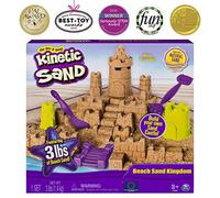 Kinetic Sand Beach Sand Kingdom Playset With 3lbs Of Beach Sand For Ages 3 And Up