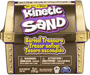Kinetic Sand Buried Treasure Ensemble de Jeu avec 170 g de et Outil Surprise caché (Le Style Peut Varier)