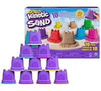 Kinetic Sand - Coffret DE 10 Couleurs 1,27 KG de Sable - 10 Couleurs Sable Magique Naturel - Alternative Pâte à Modeler - Moules Châteaux - Jouet Enfant 3 Ans Et + - Loisirs Créatifs