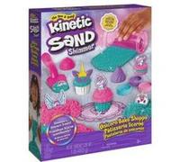 Kinetic sand - coffret patisserie licorne delices feeriques - 453g sable magique moules outils - set modelage fille + carte