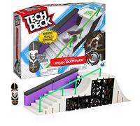 Kinetic Sand - Finger Skate - Tech Deck - Skatepark Nyjah Huston - Skate Park Officiel Nyjah Huston 50 cm X-Connect avec 1 Finger Skate Nyjah Huston Exclusif 96 mm - 6060504 - Jouet Enfant 6 Ans et +