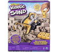 Kinetic Sand Sable Magique - Chantier Creuser Et Démolir 454 G + 4 Accessoires - Créez Différentes Formes Hypnotisantes Avec Ce Sable Magique Comme De La Pâte A Modeler - Jouet Enfant 3 Ans Et +