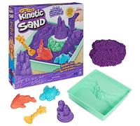 Spin Master Kinetic Sand – Château de sable 454 g + 4 accessoires – Violet (envoi aléatoire)