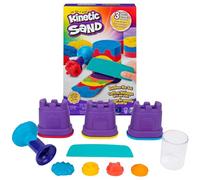 Spin Master – Sable magique Kinetic Sand Coffret arc-en-ciel 383 g + outils – 3 ans+
